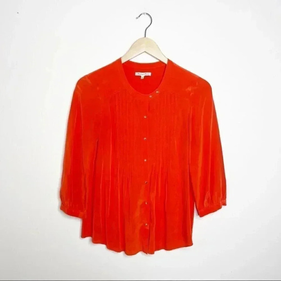 Madewell Broadway & Broome Silk Blouse Size Small - Picture 1 of 4